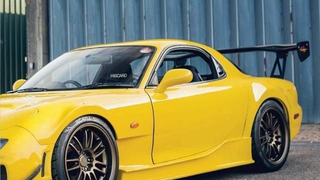 头文字d高速公路上山的经典转子发动机rx7佳武器jdm