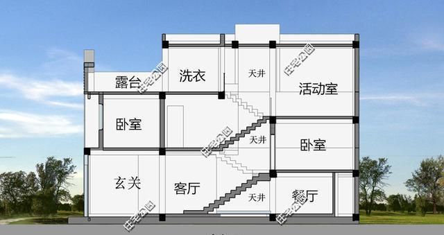 5米宽,长15米左右的地方,农村自建房如何设计?