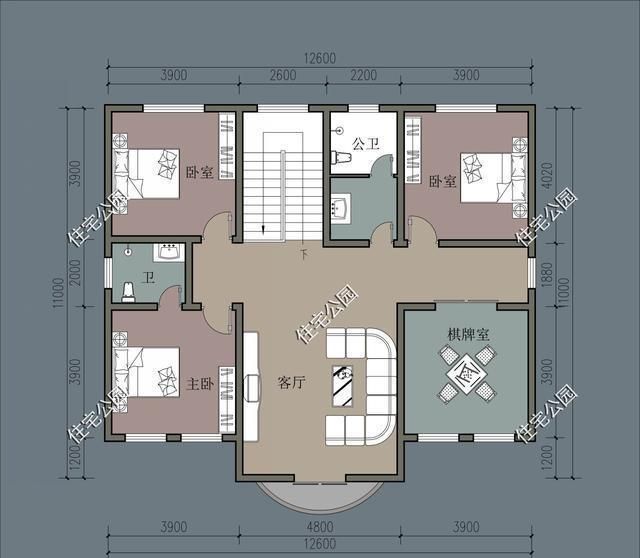 12米x18米建房设计图,18米x12米别墅设计图 农村自建房宅基地宽12米,进深12米,怎么设计好?