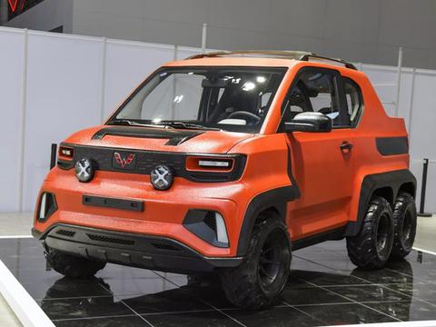 五菱打造6个车轮的宏光皮卡！不仅能买菜代步，还能上山下田了