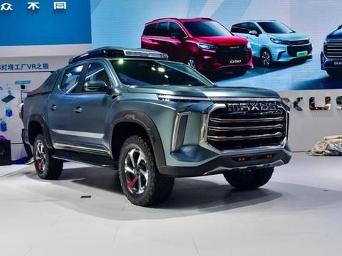 上汽大通NEW皮卡概念车成都车展发布 硬派越野风格设计新颖