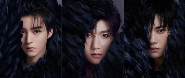 黑金斗篷tfboys照片,tfboys照片2020新照片 tfboys的黑羽毛造型抄袭于正了吗?