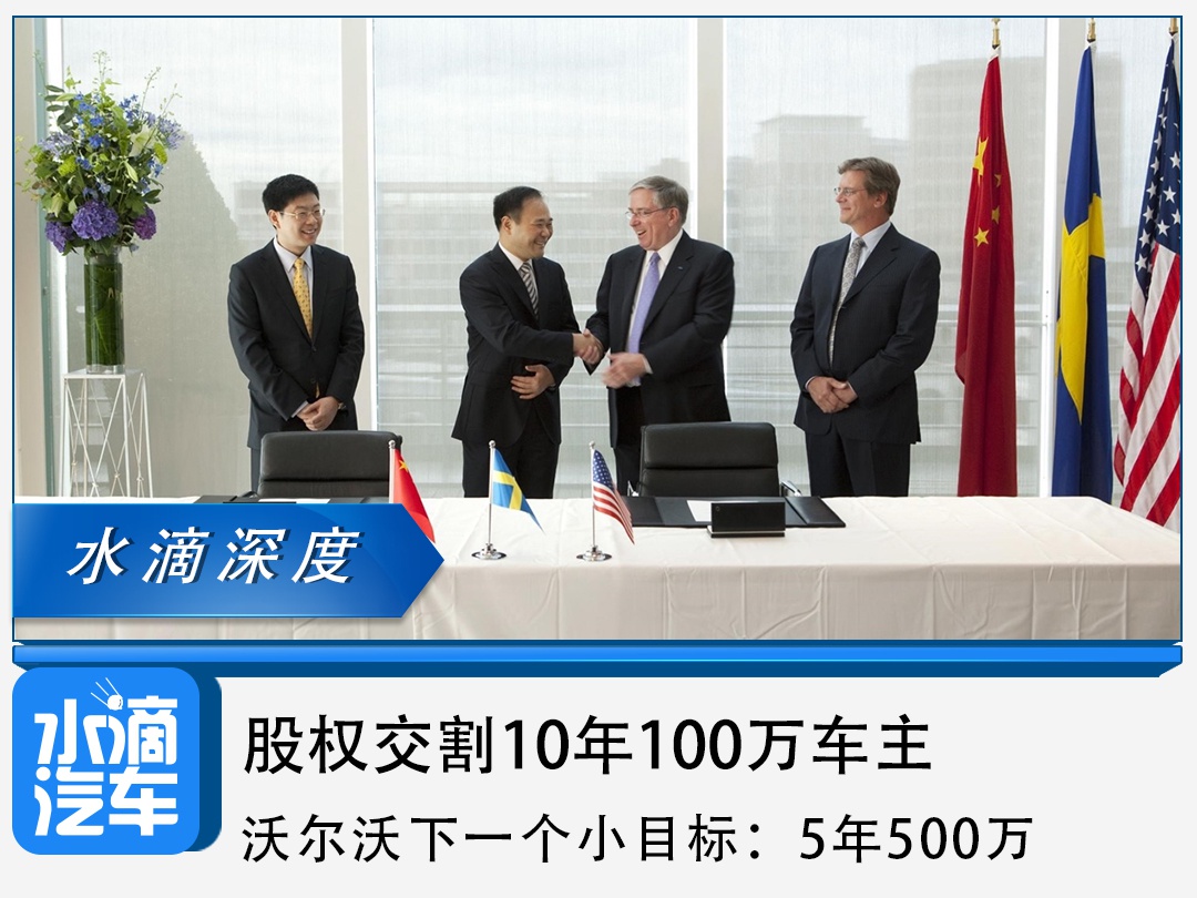 股权交割10年100万车主，沃尔沃下一个小目标：5年500万