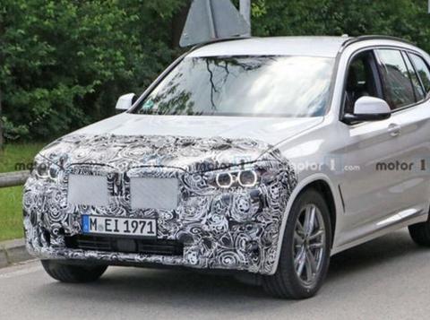 宝马新款X3路试谍照曝光 外观小幅修改