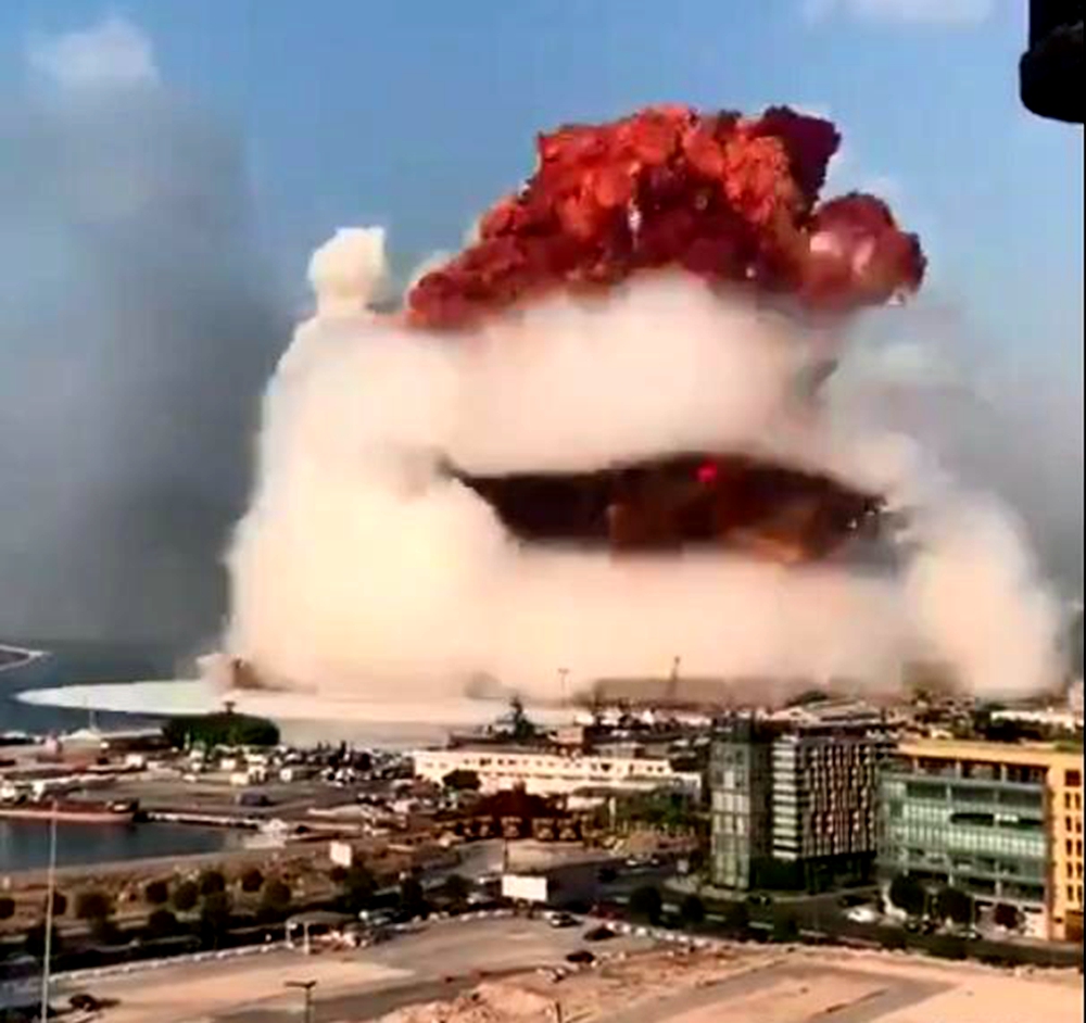 黎巴嫩突发大爆炸,规模接近低当量核弹