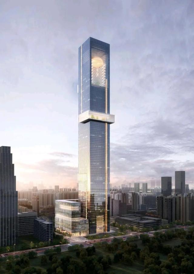 下面是武汉市最高的摩天大楼的效果图,这也就是479米的武汉楚商大厦