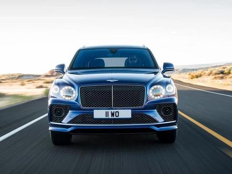 新款添越Speed官图，配W12引擎