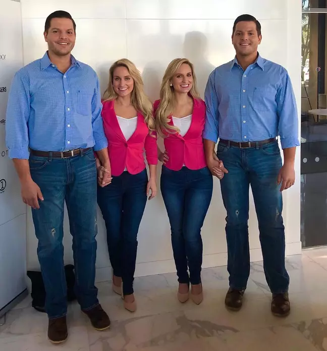 双胞胎姐妹嫁给双胞胎兄弟,婚后4人住一起,同时怀孕,网友:好期待他们孩子的模样···休闲区蓝鸢梦想 - Www.slyday.coM 双胞胎姐妹嫁给双胞胎兄弟,婚后4人住一起,同时怀孕,网友:好期待他们孩子的模样···休闲区蓝鸢梦想 - Www.slyday.coM