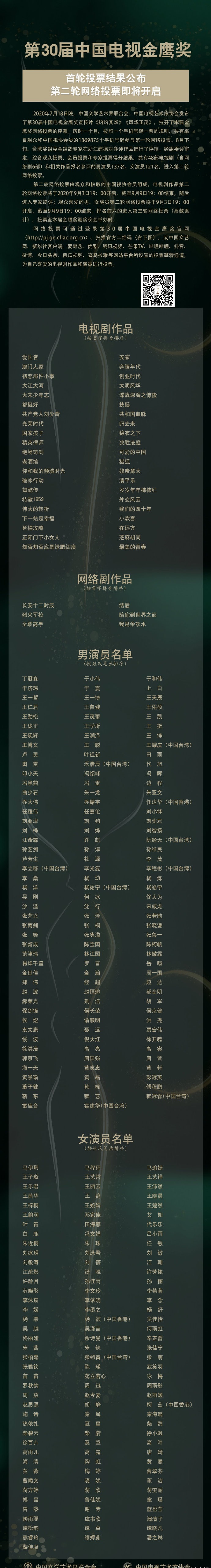 金鹰奖投票官网2020_2020第30届金鹰奖投票网址通道开启(附通道)
