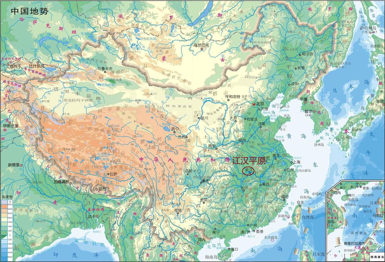 长江中下游平原的组成部分包括洞庭湖平原,江汉平原,鄱阳湖平原,皖苏
