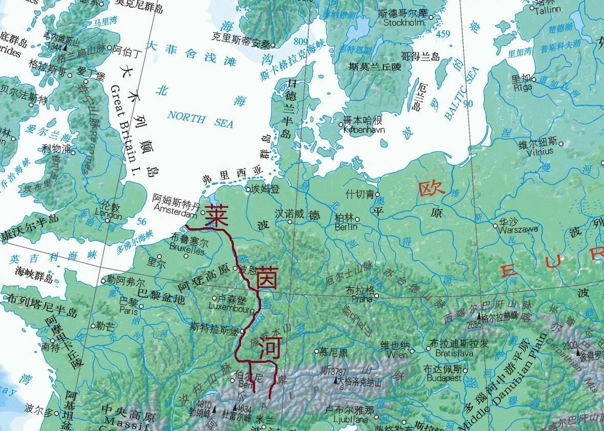高清中国河流流量分布示意图大图_中国地理地图_初高中地理网