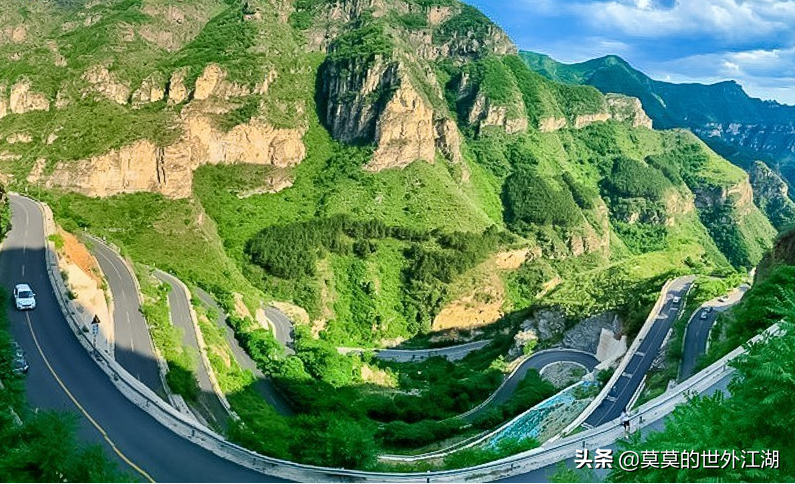 北京房山红井路最美挂壁公路网红公路魔鬼公路