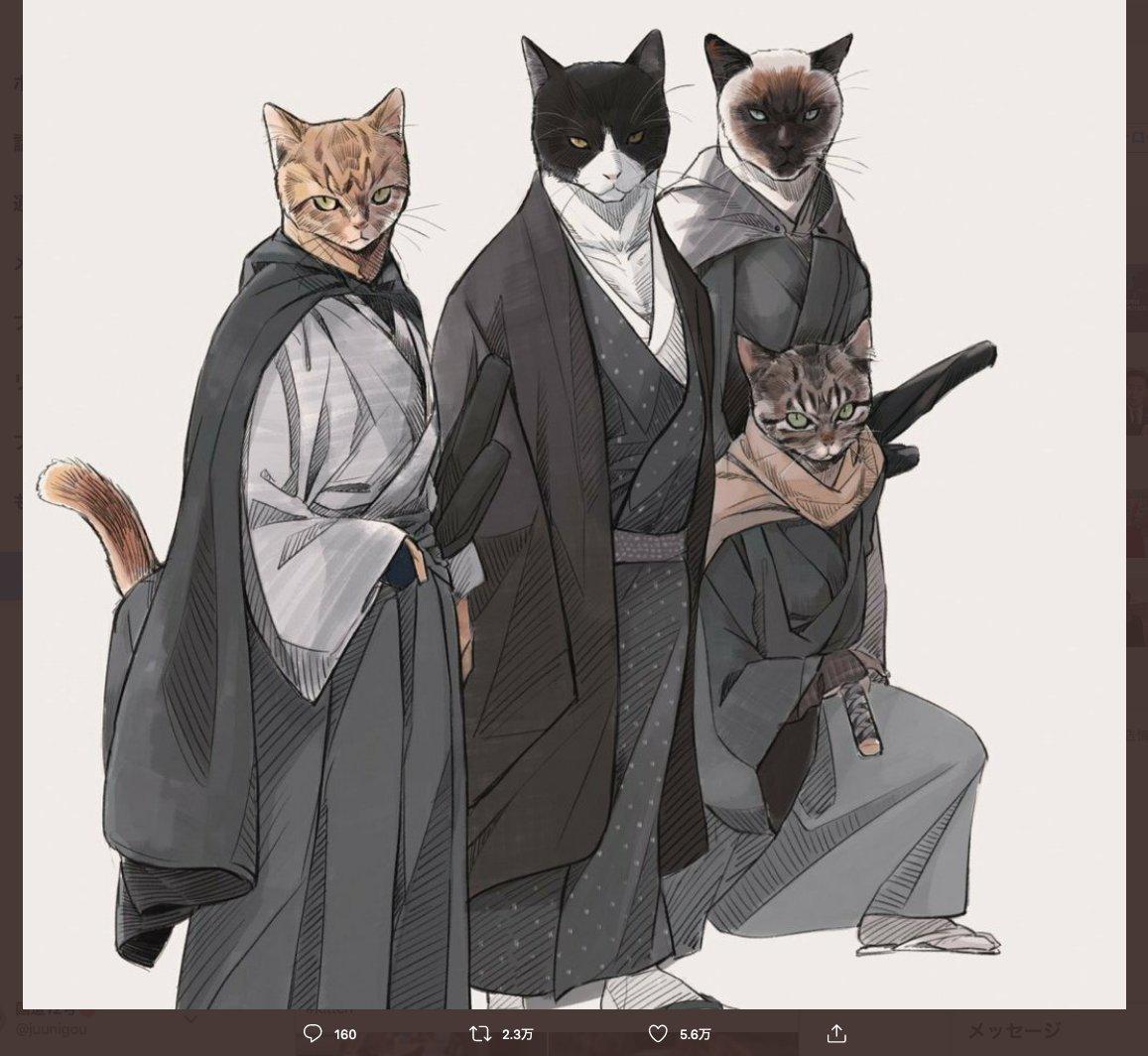 猫猫武士拟人太帅了twijuunigou