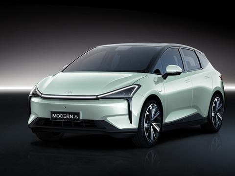 跨界设计/内饰大屏，摩登汽车首款车型摩登A官图曝光