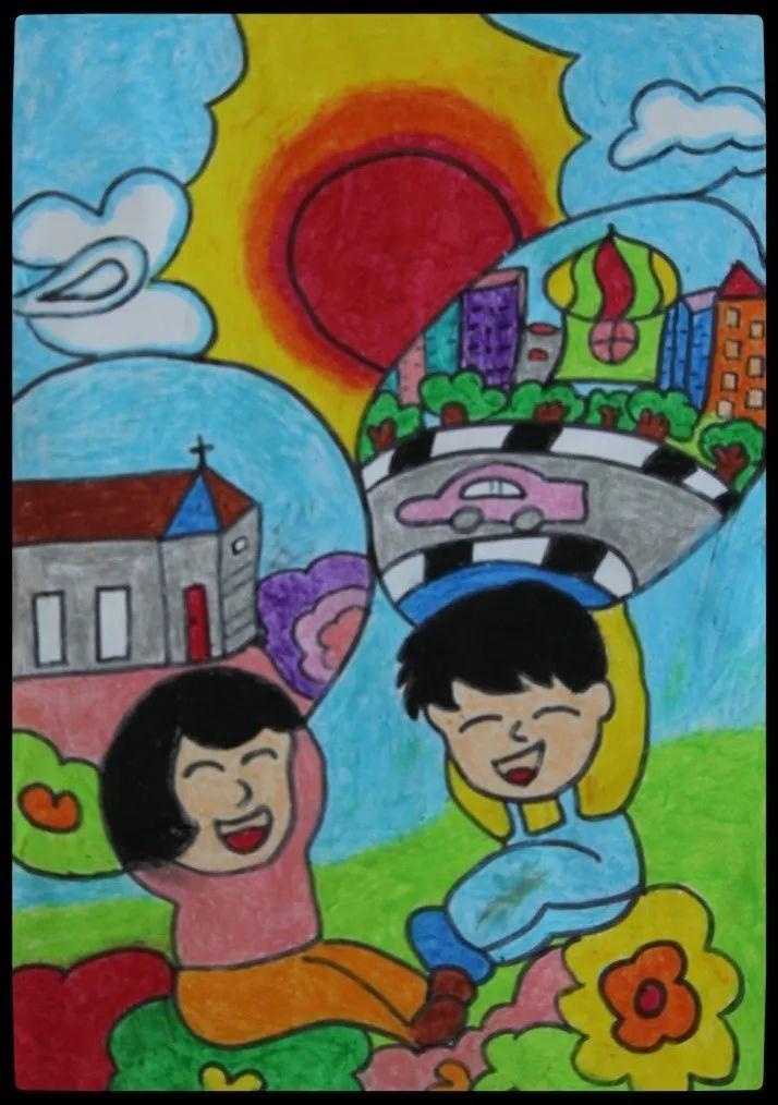 新疆第十七届少年儿童绘画大赛"我的幸福童年"获奖作品展示