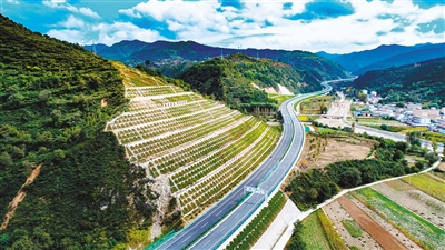 太凤高速公路沿途风景如画 首席记者梁璠 通讯员陈东 摄