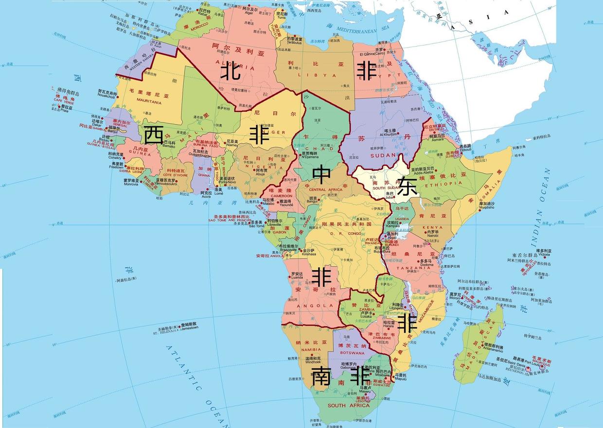 赞比亚地图中文版_赞比亚地图库