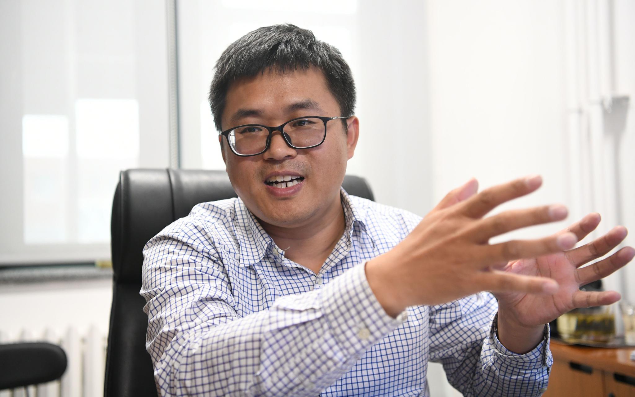 农大教授孙连军。新京报记者 王颖 摄