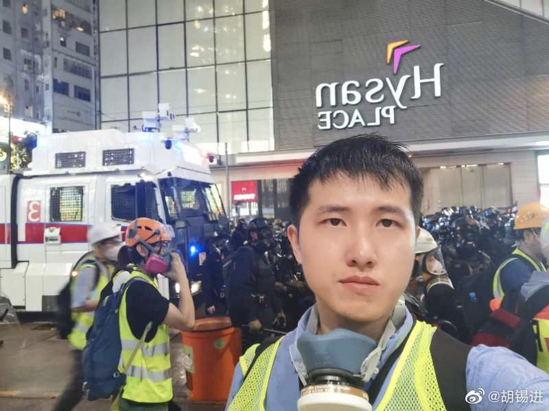 黄之锋传谣害胡锡进，遭胡锡进本人“吊打”