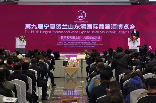 宁夏回族自治区党委书记陈润儿致辞。高嘉蔚 摄
