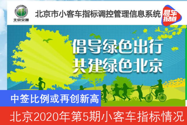 北京2020年第5期小客车指标中签比例或再创新高