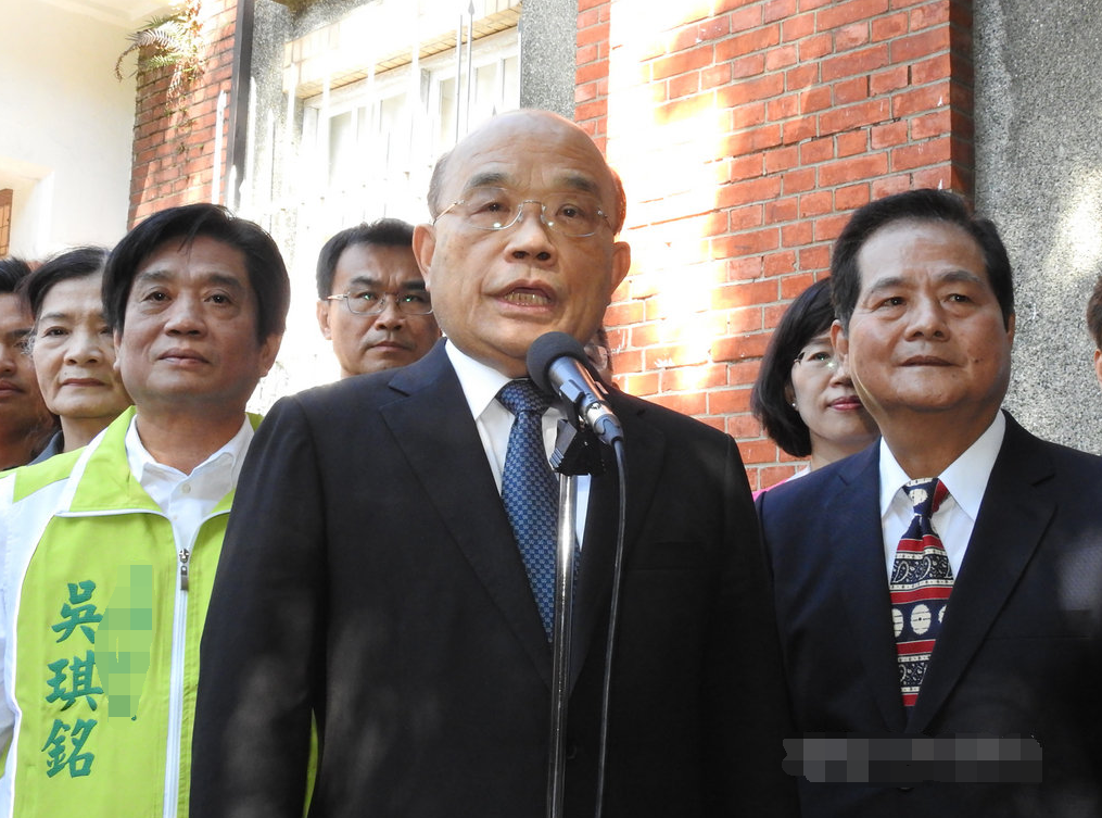 台行政机构负责人苏贞昌 图源:台“中央社”
