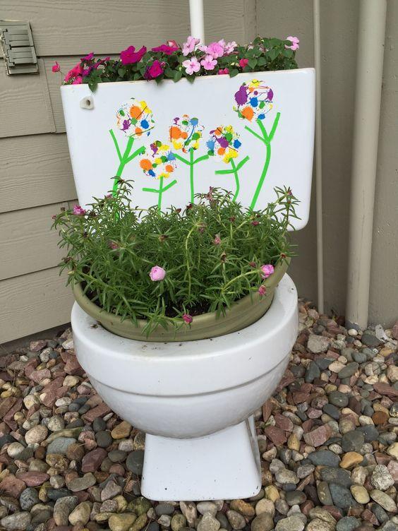 马桶也能养花？让你看看那些“抠门”的养花方式，真的是哭笑不得