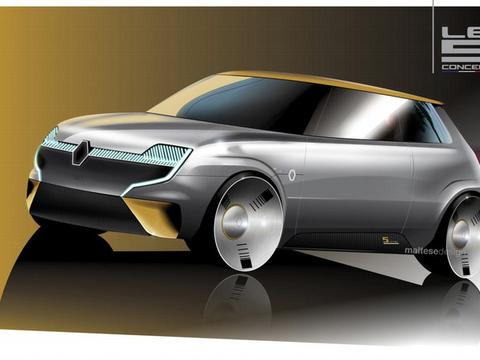 雷诺Le 5概念车复刻经典钢炮，这个外观有点萌