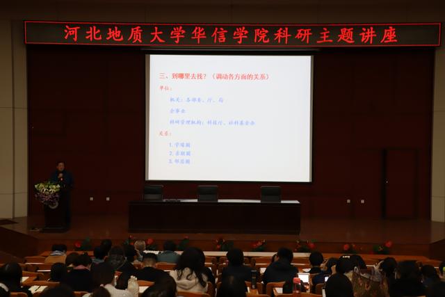 河北地质大学华信学院科研处举行“唠唠科研那些事儿”学术讲座