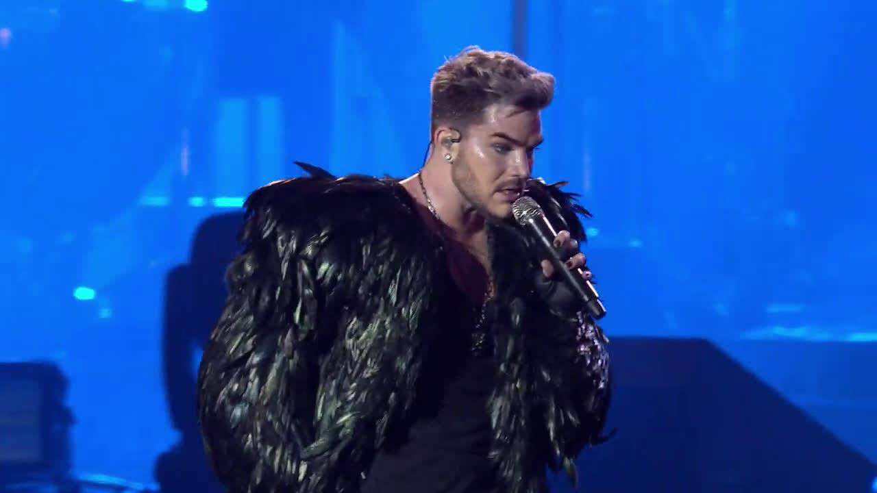 英国 乐团 与美国流行歌手亚当·兰伯特(adam lambert