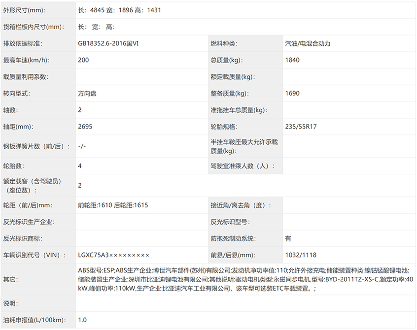 国产美式复古亮相工信部 借比亚迪资质