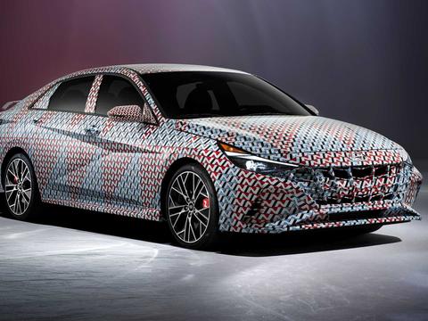 外观延续家族设计 搭载2.0T发动机 全新现代伊兰特N预告图发布