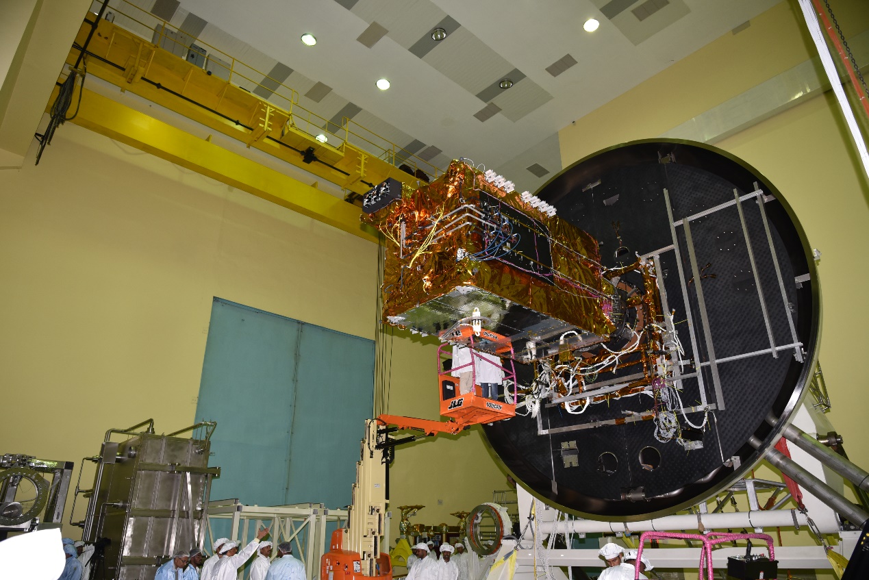 印度研制的GSAT-7A军用通信卫星。