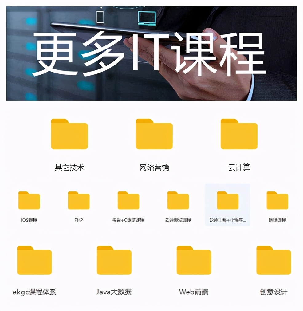 很全先保存 程序员10大it课程500g视频资料,看到即赚到