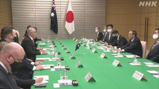 两国首脑会谈 图源:NHK