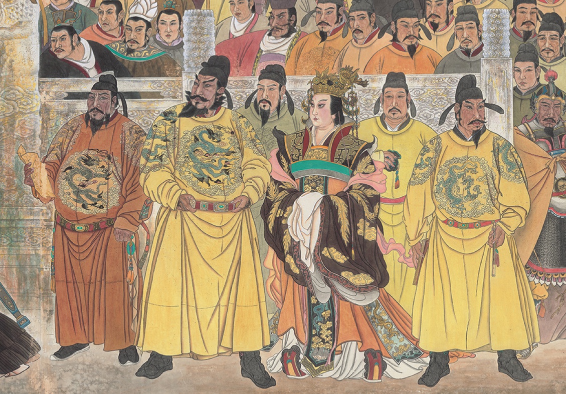 罗兴华 工笔人物画作品《华夏历代帝王图卷》局部