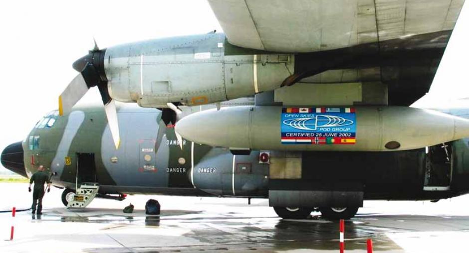 法国用于《开放天空条约》的C-130H飞机,图源:欧洲安全与合作组织官网