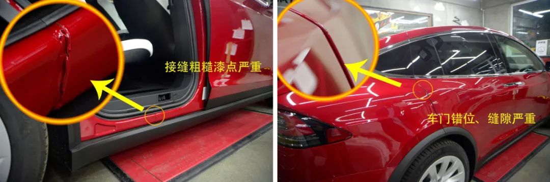 (特斯拉ModelX做工粗糙,图片来源于网络)