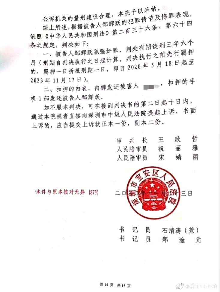 法院判决书 受访者供图