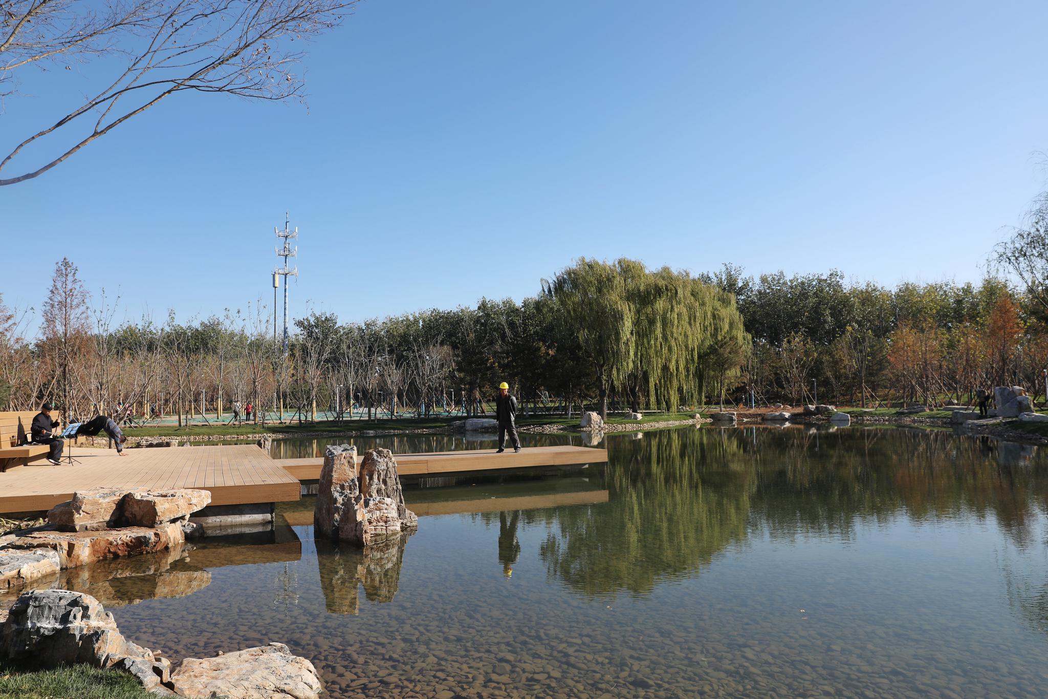 四季常绿,北京广渠路朝阳段沿线最大城市公园月底正式