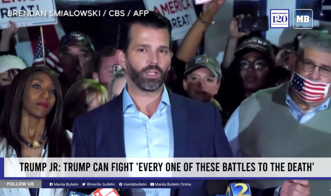 特朗普儿子：我爸可以战斗至死