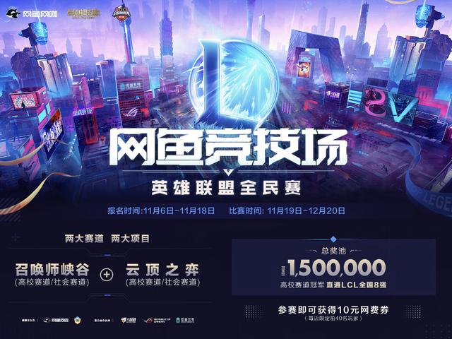 网鱼竞技场英雄联盟全民赛开放报名,18位顶级主播助阵开赛(图1)