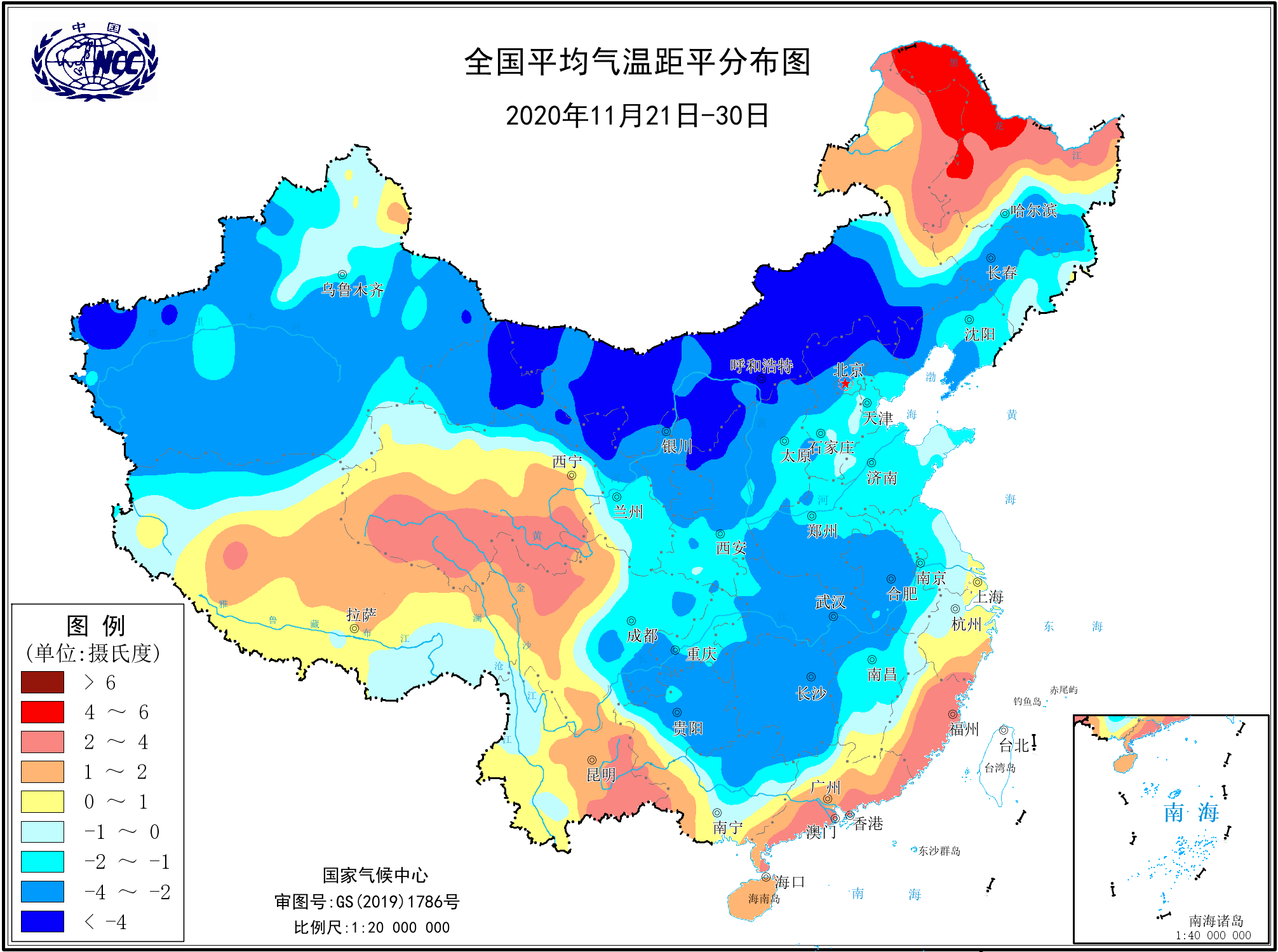 北极涛动跳水，偏冷12月或已确定！权威预报：12月南方将持续偏低