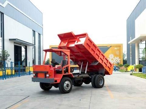 隧道专用12吨地下自卸矿车、承载3方的矿用四轮运输车