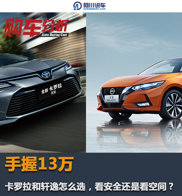 手握13万看安全还是看空间 卡罗拉和轩逸怎么选?