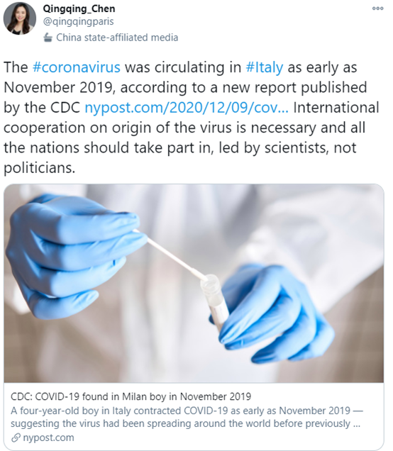 病毒来源上有了新发现 BBC记者却给中国泼了盆脏