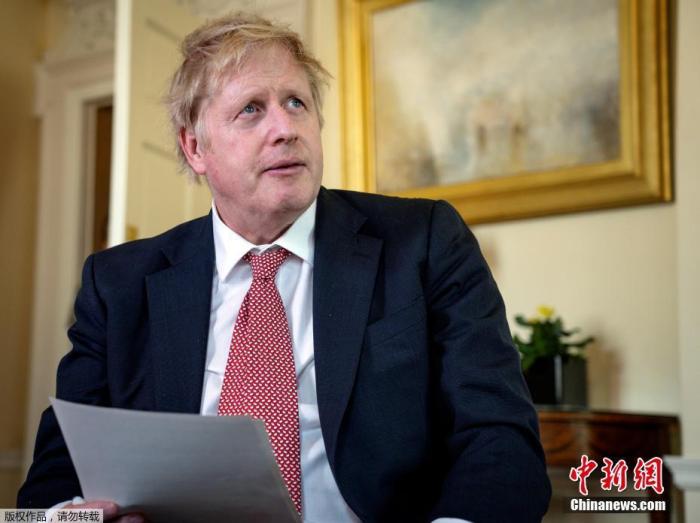 资料图:英国首相约翰逊。