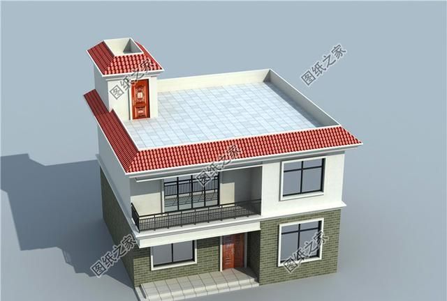 适合农村的实用二层平顶房设计图,简单实用又接地气