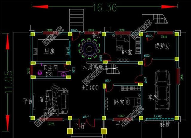 16米x8米建房效果图,16x8米农村房屋设计图 农村开间16米二层别墅设计图,布局很不错,最主要的是美观实用