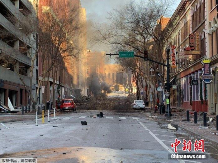 美检方确认田纳西爆炸案凶手身份 在爆炸现场身